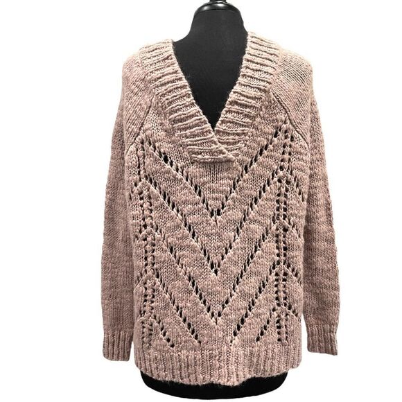 victoria’s Secret Chunky Oversized Open Knit Sweater Sz S - Picture 1 of 11
